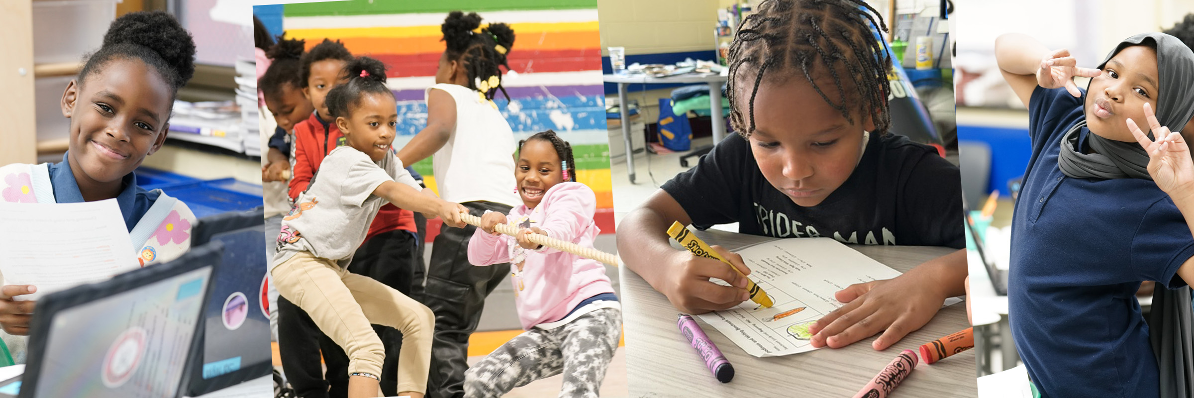 Students at William D. Kelley School.